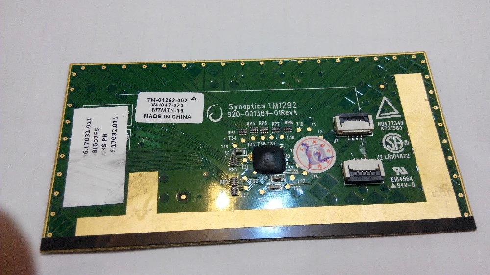 Synaptics TM1292 920 001384 01RevA notebook touchpadtouchpadtouchpad