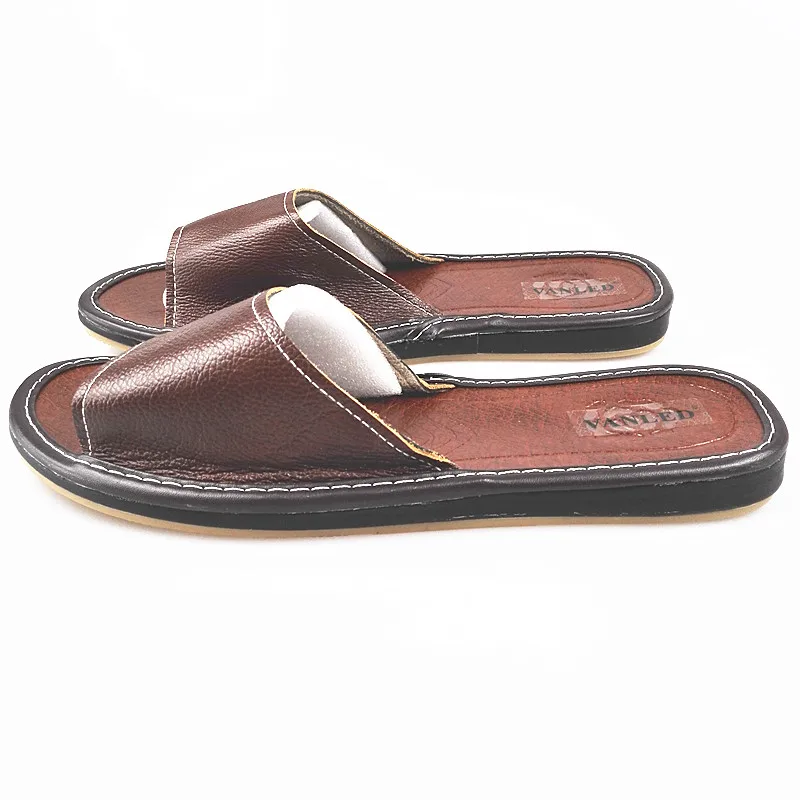 מוצר VANLED 2017 Spring Summer Genuine Leather Home Men Open Toe