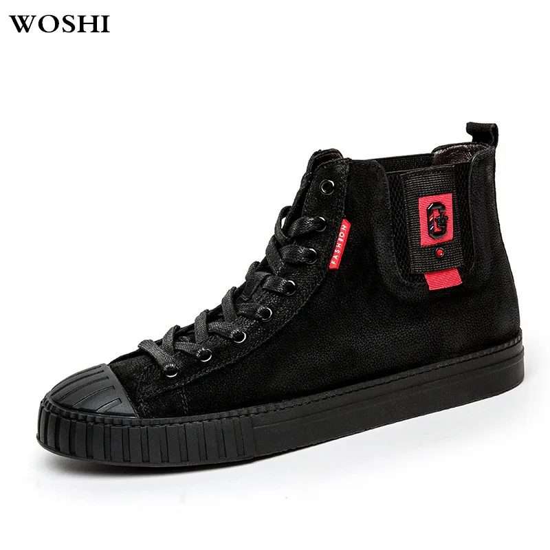 

fashion Shoes Men Martin Boots Leisure High Top Ankle Boots For Male Autumn Motorcycle Martin Male Boots Casual Zapatos Hombre 3