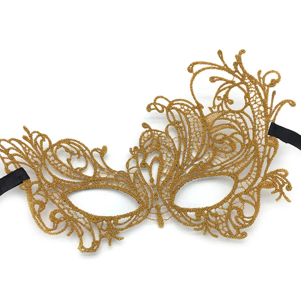 Горный хрусталь Маска Phenix узор золотой Кружева Маскарад Маска Половина маска для вечерние карнавал Coseplay маскарад Хэллоуин