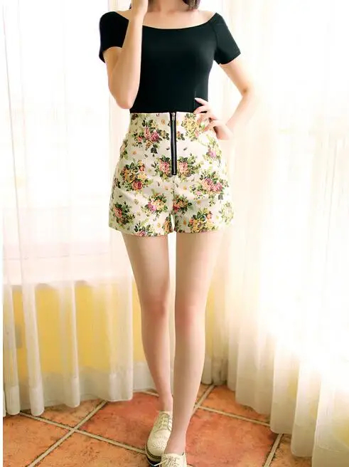 shorts cintura alta pano mole