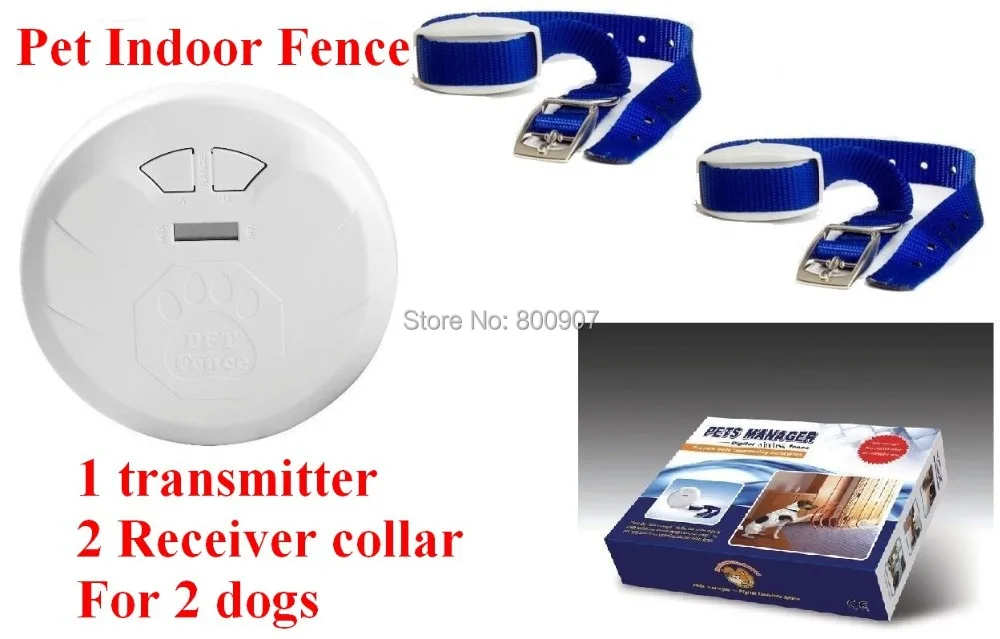 Pet Indoor Wireless Fence Dog training collar Dog Electric Shock Fence
