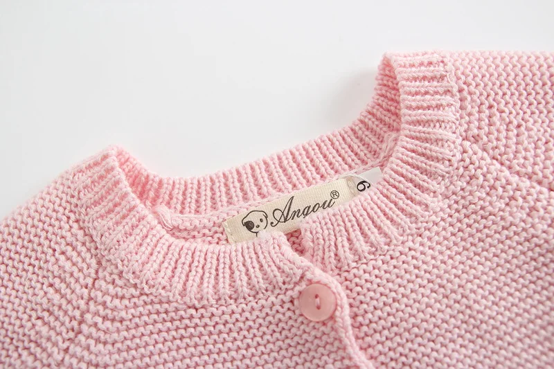 Осень, вязаные свитера для маленьких девочек, кардиганы для новорожденных, куртка для маленьких детей, хлопковый трикотажный свитер принцессы, RT002
