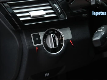 

Lapetus For Mercedes Benz E CLASS W212 Sedan 2011 - 2015 Metal Head Light Lamp Switch Button Decoration Frame Cover Trim 2 Pcs