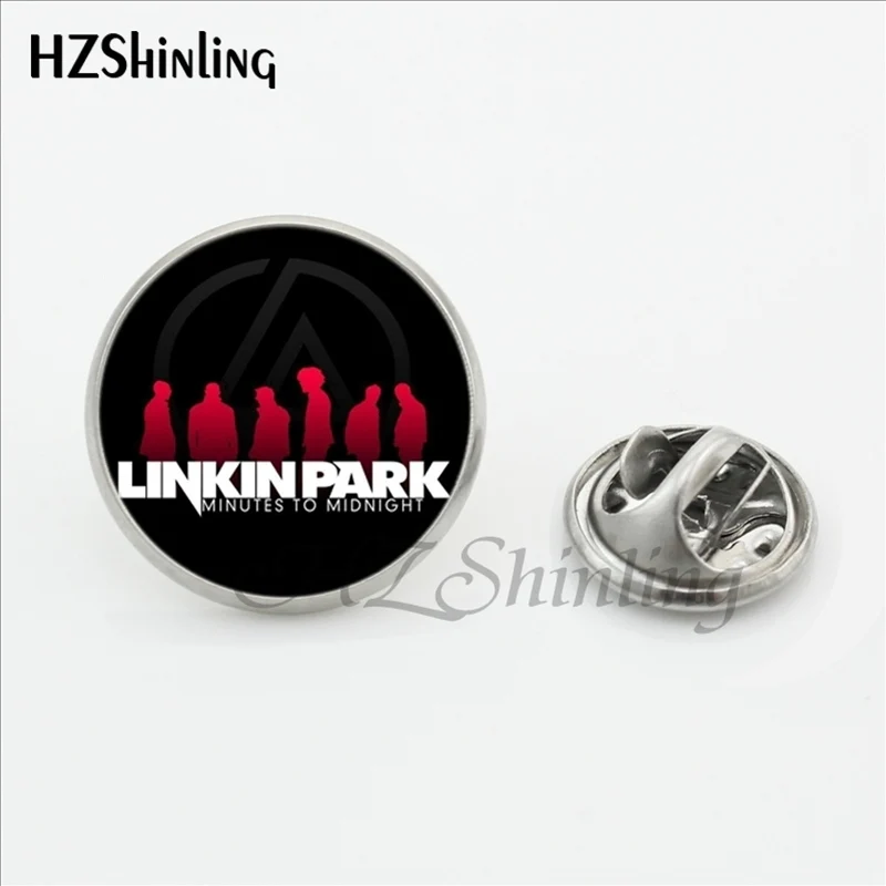 7 Новинка, модные булавки Linkin Park с лацканами для мужчин, броши, трендовая Ретро рок-группа, логотип Linkin Park, Мужская булавка для воротника из нержавеющей стали - Окраска металла: 7