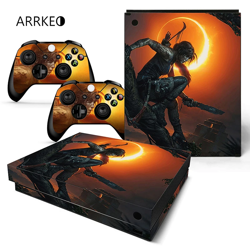 ARRKEO Shadow of the Tomb Raider виниловая наклейка Xboxone X Skin Наклейка для Xbox One консоль и 2