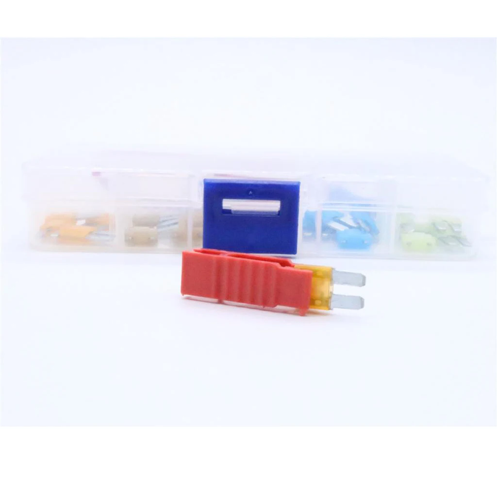 25 Pcs Car Boat Motorcycle ATR Micro2 Blade Fuse 5A 7.5A 10A 15A 20A & In-line Fuse Holder/Puller Plastic & Zinc Alloy