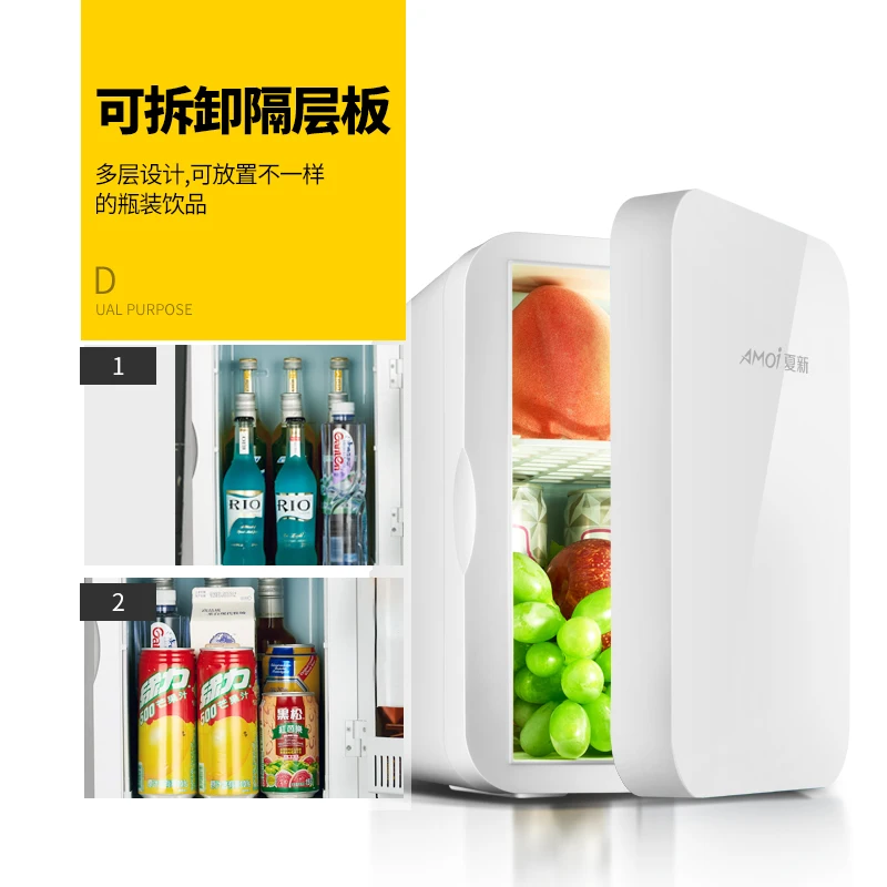 Известный бренд 6L автомобильный мини-холодильник 12V