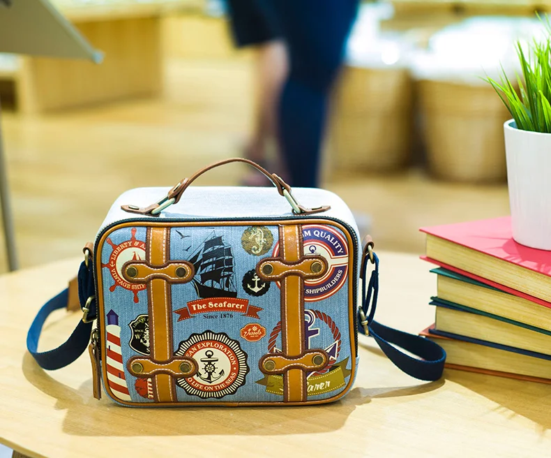 Vintage unique camera shoulder bag PM50515-6