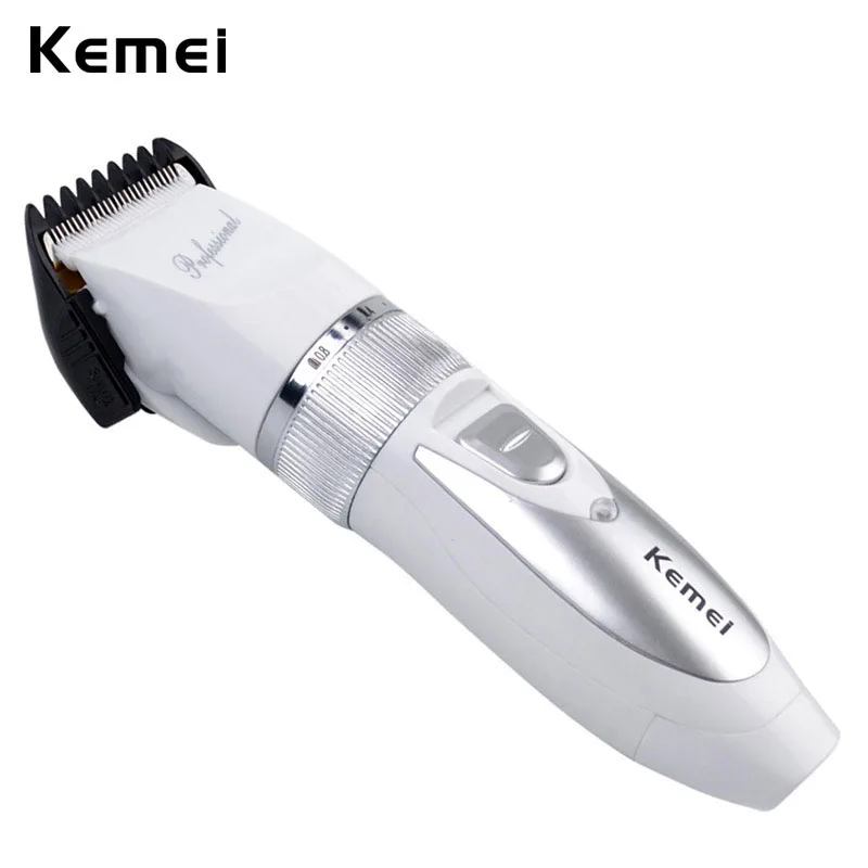 

Kemei Professional Electric Hair Clipper Men Rechargeable Hair Trimmer Attachment Combs Barber Beard Hair Cutting Clipper Tool