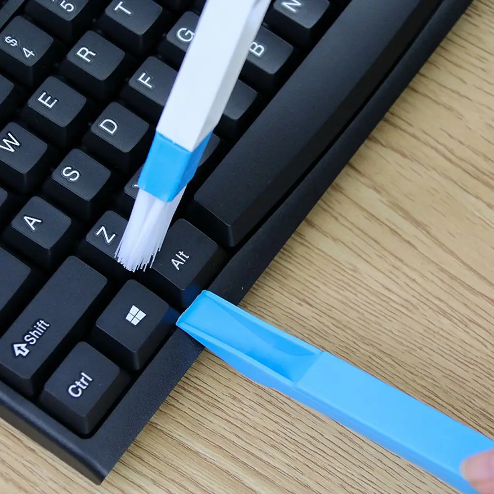 

1 Pc 2 in 1 Office Multipurpose Window Track Groove Cleaning Brush Shovel Computer Keyboard Folding Brush Office Cleaning Tool