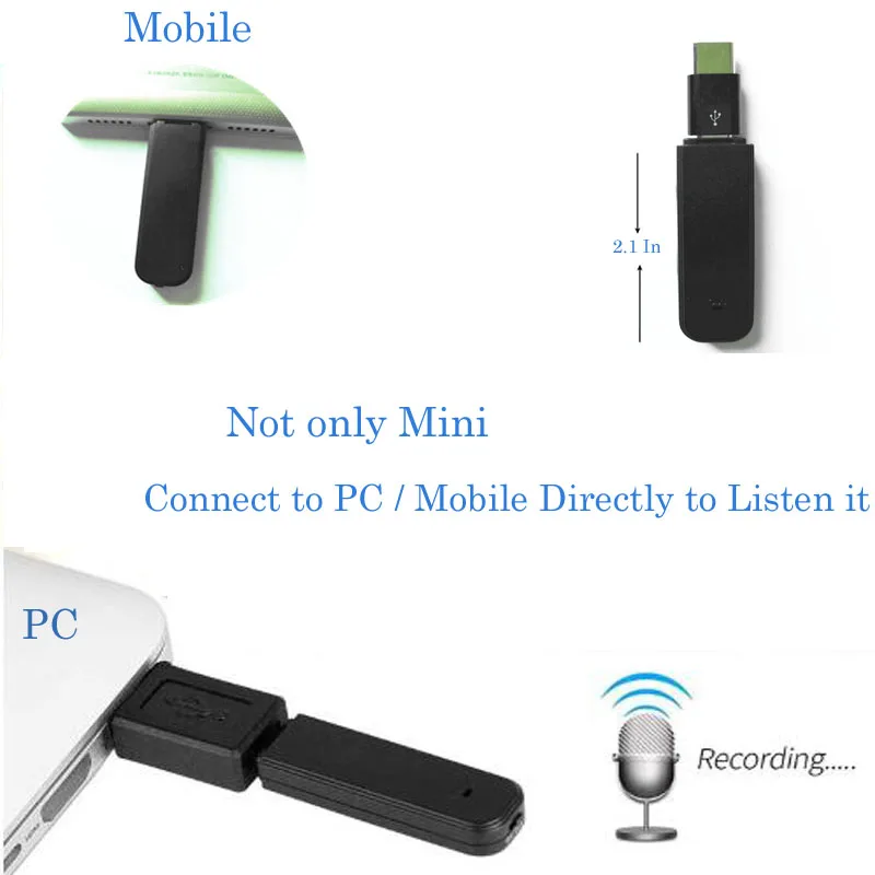 Mini Digital Voice Recorder Dictaphone 8GB USB Audio Sound Recorder Small Recording Device Pen Support OTG Connect Phone Direct Mini Digital Voice Recorder Dictaphone 8GB USB Audio Sound Recorder Small Recording Device Pen Support OTG Connect Phone Direct