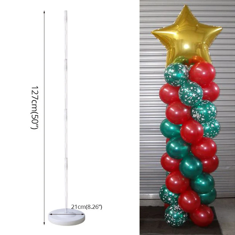 Birthday Balloon Column Kit Plastic Balloon Arch Stand with Base and Pole for Birthday Party Latex Ballons Holder Wedding