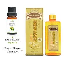 300ml Ginger Professional Hair Shampoo,hair care for thicken stronger+ Morroccan hair argan oil repair damage dry
