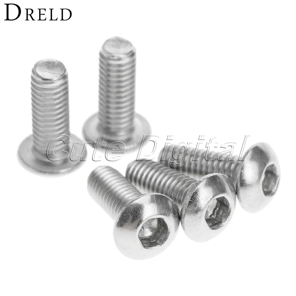 50Pcs Screws and Bolts M3 x 8mm Stainless Steel Screws Metric Thread