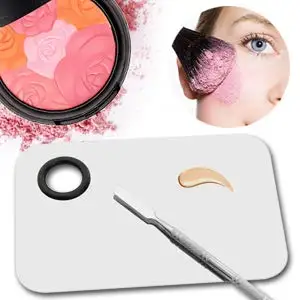 

Makeup Palette Spatula Stainless Steel Nail Stamping Plates Polish Gel Mixing Spatula Foundation Eyeshadow Rod Manicure