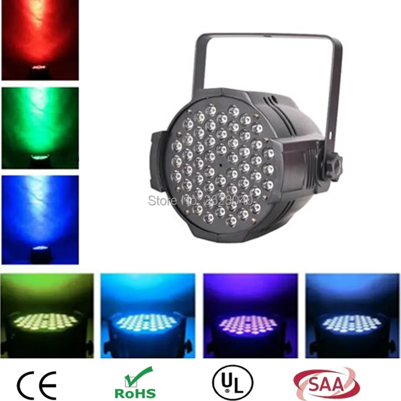 

(1 pieces/lot) HOT high quality LED RGB 54x3W 3in1 Par DMX 512 Control Can Light LED Lamp chandelier stage lights