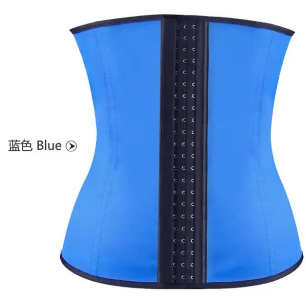 Стальной корсет под грудь, сексуальный пояс, моделирующий ремень для женщин, Корректирующее белье для талии, корсет размера плюс, бюстье, 6XL, утягивающий пояс - Цвет: Синий