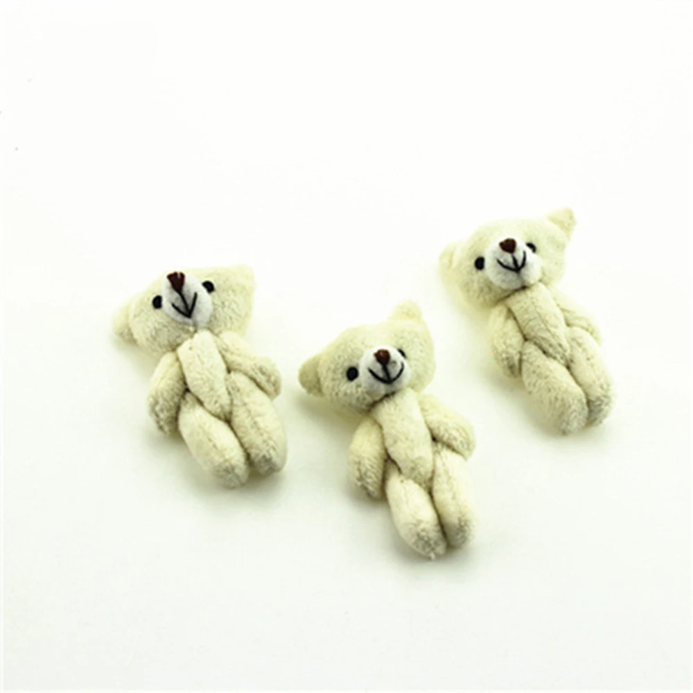 1 шт. 1/12 Кукольный миниатюрные аксессуары мини плюша белый медведь Моделирование мини-игрушка-животные мебель для кукольных украшения дома