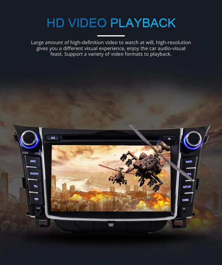 Discount JDASTON Android 9.0 Car DVD Player For Hyundai I30 Elantra GT 2012-2018 WIFI Multimedia GPS Stereo 2 Din Car Radio tape recorder 4