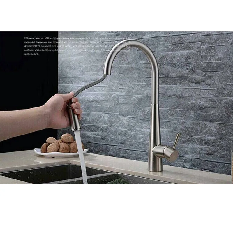 

Bathroom New Kitchen Kitchen Pots 304 Stainless Steel Faucets Single Flask Hot and Cold Water Faucet