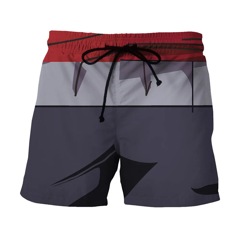 

Casual Sexy Men Boardshort Fitness Plus Size Mens Swimsuit Punk Rock Street Shorts Funny Anime Cartoon 3D Swimwear Board Shorts