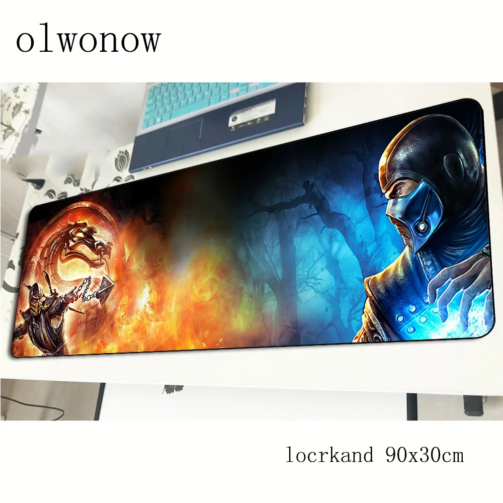 Коврик для мыши mortal kombat игровой коврик 90x30 см красивый эргономичный гаджет