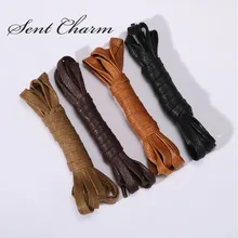 Sentcharm 120 см/47 дюймов Водонепроницаемый из вощеного хлопка Шнурки для взрослых Глубокий Цвет плоские шнурки подходит для всех Сапоги и ботинки для девочек