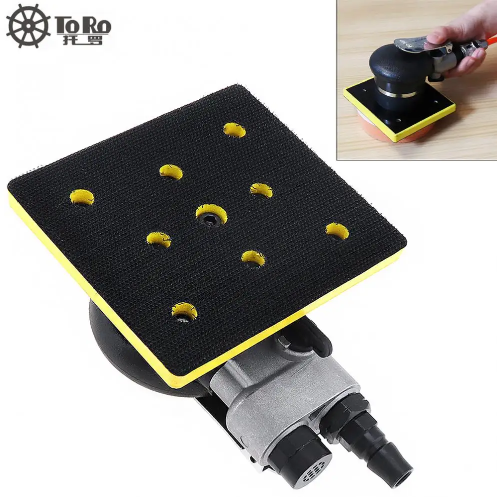 

TORO 4 Inch 12000RPM Square Pneumatic Grinding Machine with Hairy Plate for Surface Grinding of Iron / Tire