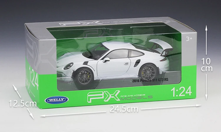 Welly литья под давлением 1:24 модель симулятора автомобиля сплав Porsche 911(997) GT3 RS спортивный автомобиль металлическая игрушка гоночный автомобиль для детей Коллекция подарков