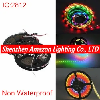 

1M/5M LED Strip Light 144 Pixels LEDs 5050 SMD RGB WS2812B 2812 WS2812 LED Chip Black PCB WS2812 IC Digital DC5V Non Waterproof