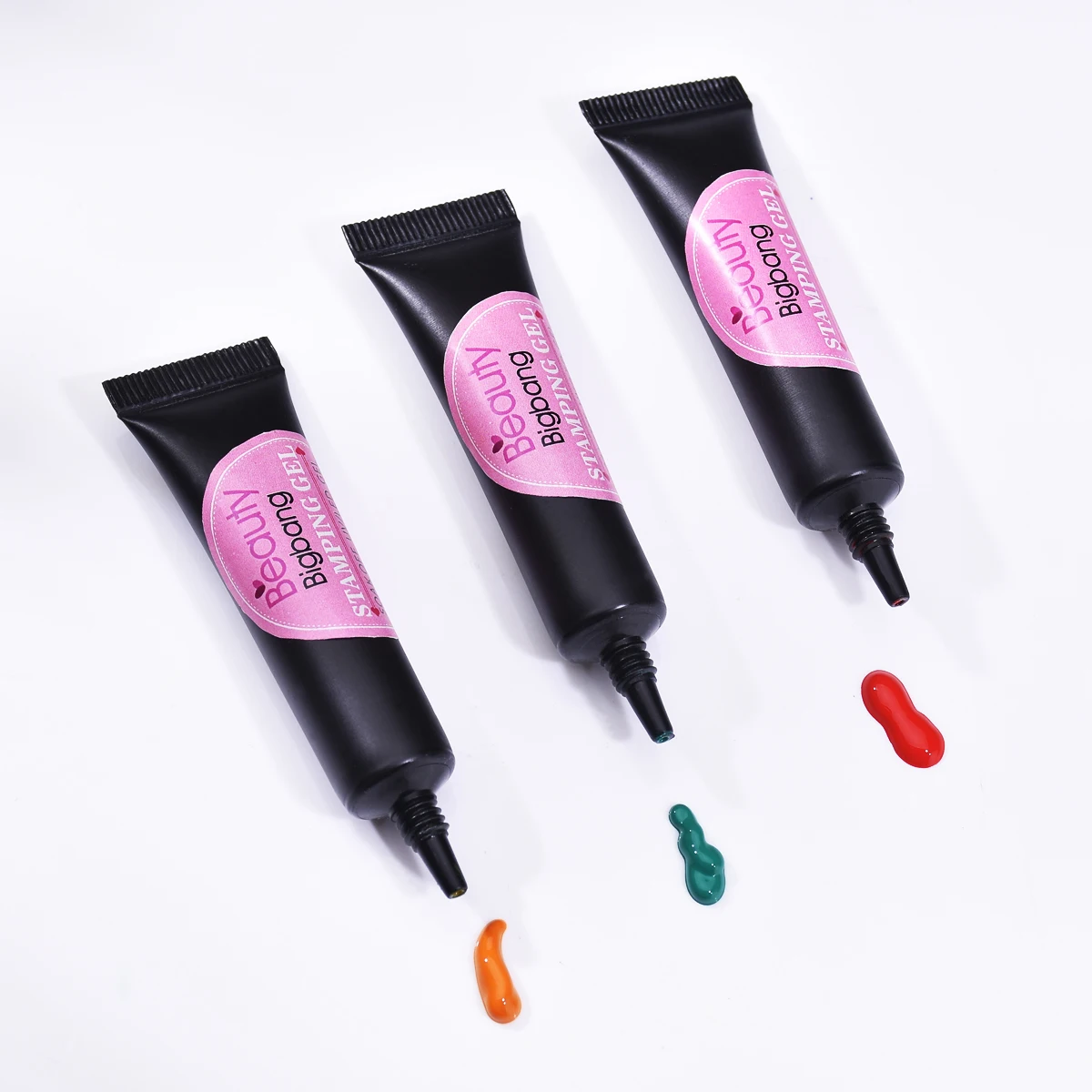 Beautybigbang 8 мл черный белый цвет УФ Гель лак для штамповки отмачиваемый печати масло