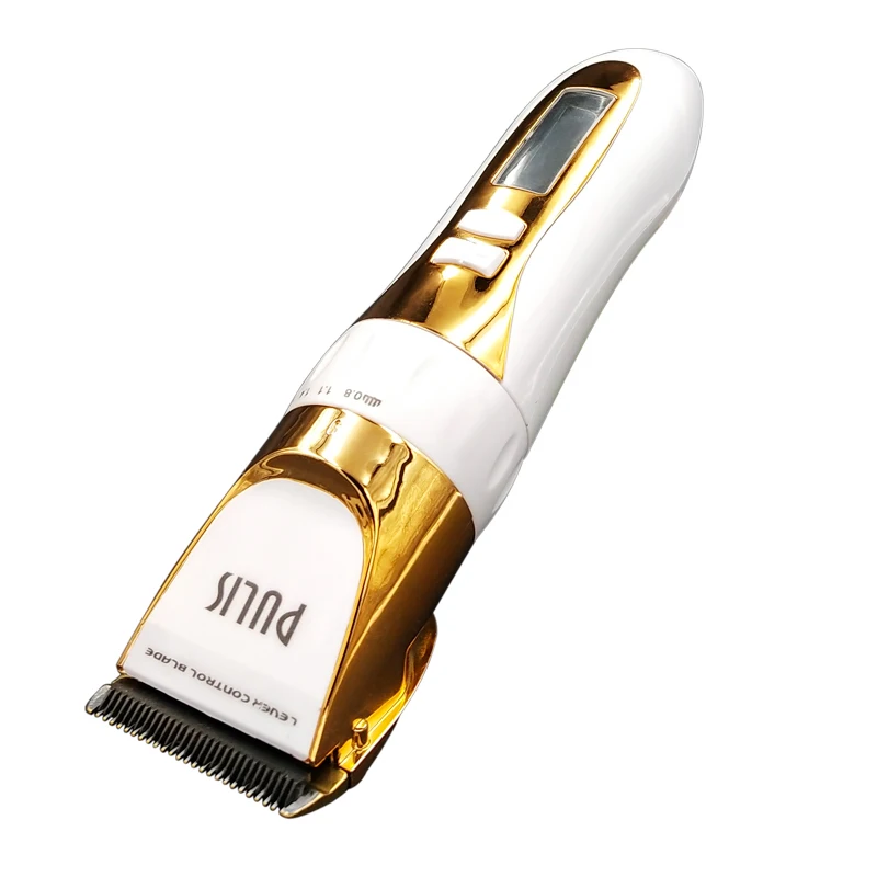 PULIS Profession Hair Clipper 2200mAh 100-240V Rechargeable Electric Hair Trimmer with LCD Display Haircut Machine Barber Tool