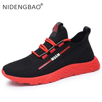 

High quality Men Shoes Breathable Running Shoes For Men Outdoor Lightweight Lace Up Sneakers Mesh Sport Shoes Zapatillas Hombre