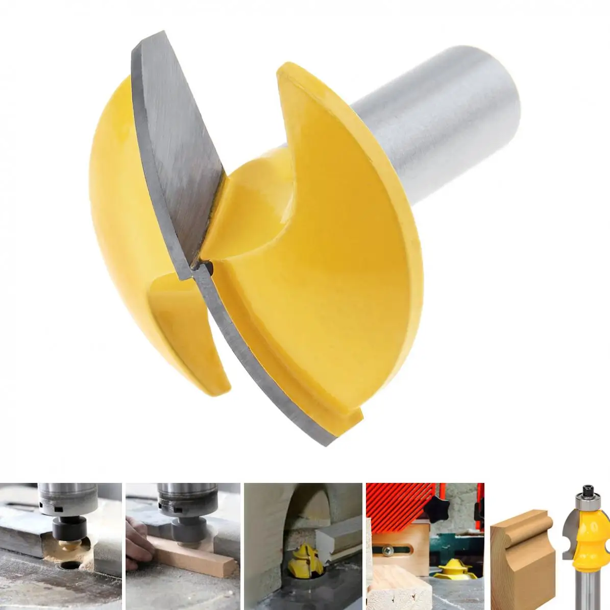 TORO 1/2 Inch Round Bottomed Line Milling Cutter with 1-3/4 Inch Blade for Particleboard / Multi-Layer Board/ Medium Fibre Board