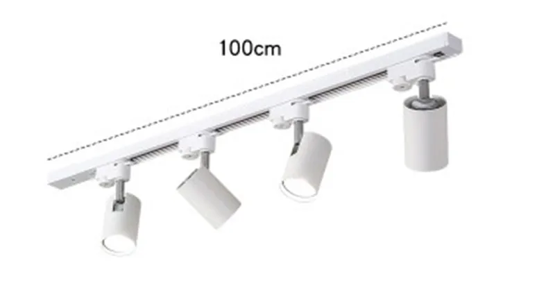 Современный светодиодный светильник GU10 Точечный светильник s Белый Черный потолочный светильник для гостиной фон стены Бар осветительный светильник с Рельсом