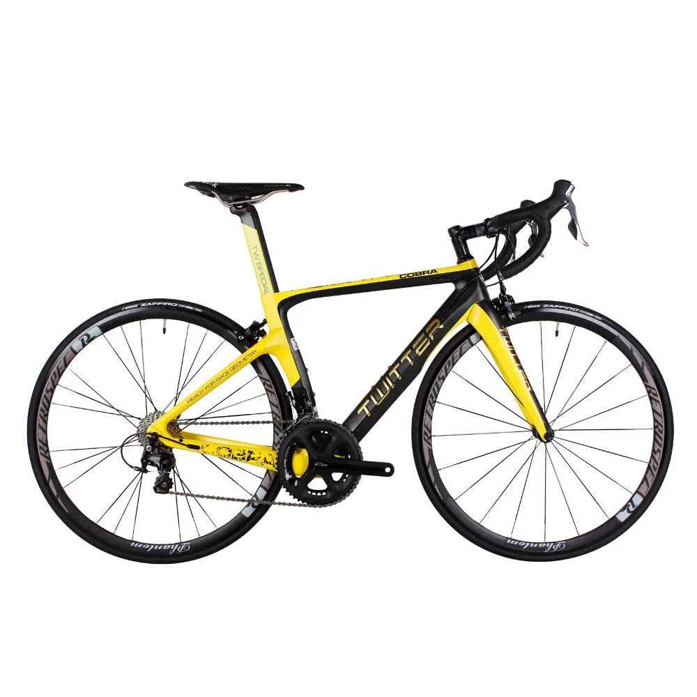 TWITTER Super Light Aero Carbon Road Complete Bike Bicycle 22 Speed V ...