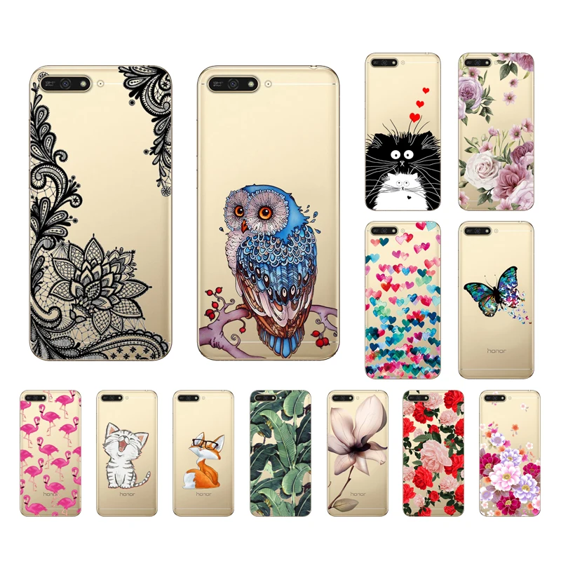 

Huawei Y6 2018 Back Cover Y 6 2018 ATU-L21 ATU L21 Case Cover Silicone Soft TPU 5.7" Coque Huawei Y6 2018 Transparent Phone Case