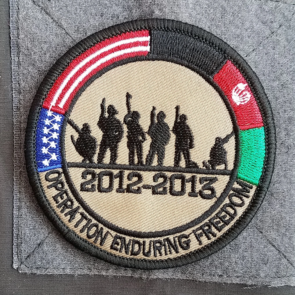 Us Military Operation Enduring Freedom Afghanistan Embroidery Magic Sticker Hook Loop Badge Personality Armband Patch Aliexpress
