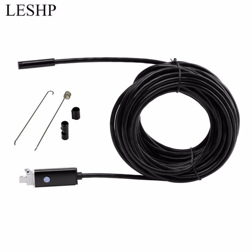 

LESHP 10M 7mm 6 LED Android Endoscope USB Waterproof Borescope Inspection Camera