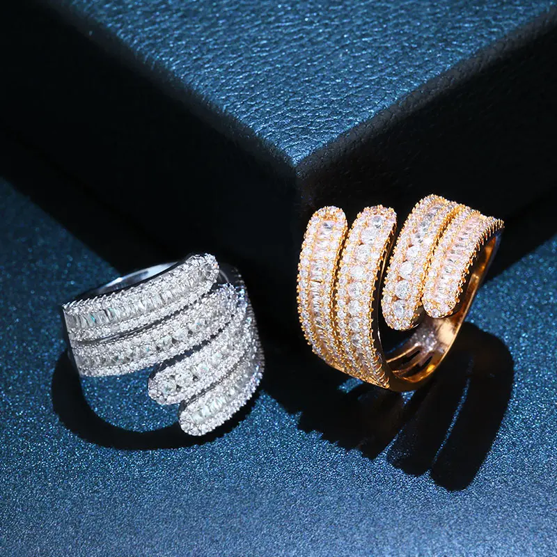 OCESRIO хорошо сделанные Большие женские кольца ювелирные изделия CZ женское платье Дубай золото кубического циркония кольцо ювелирные изделия anillos mujer rig-f83
