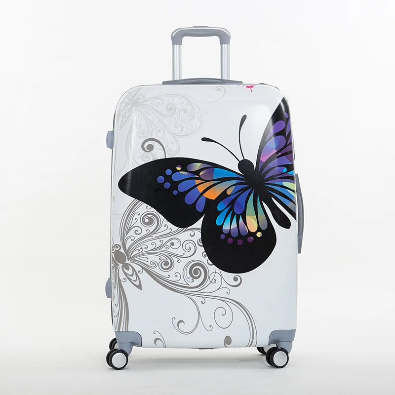 Female S Cute 14 24inches Trolley Luggage Bags Sets Women Travel Female S Cute 14 24inches Trolley Luggage Bags Sets Women Travel Suitcase On Universal Wheels Erfly Bag In From