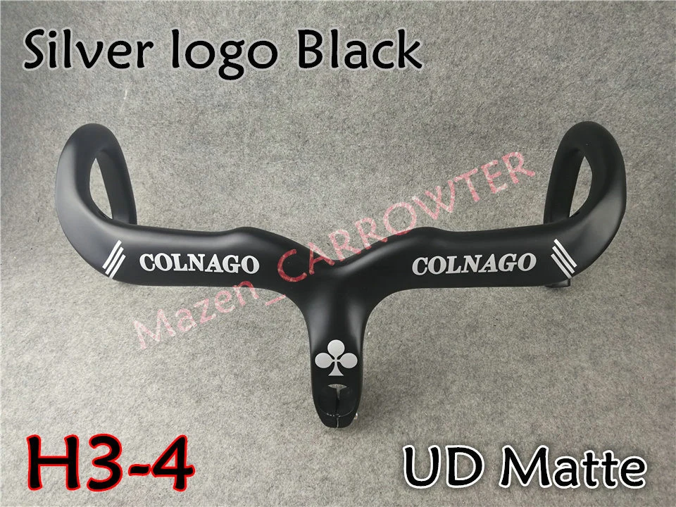 Full carbon UD Matte Black logo Black Colnago carbon road bike Handlebar Bicycle Handlebar with 400/420/440mm*90/100/110/120mm