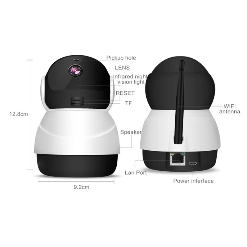 Беспроводная IP камера видеонаблюдения 360 дюйма 2 МП градусов|Камеры