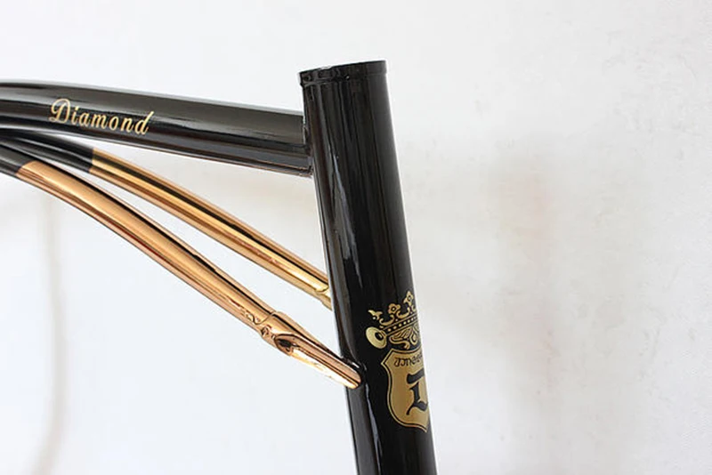 Flash Deal Reynolds 525 Chrome molybdenum steel 20 inch  BXW  Bike frame Copper plated frame DIY  bike frame touring bicycle frame 46cm 11