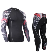 Зимнее мужское термобелье наборы пота быстрое потоотводящее Термобелье Нижнее белье мужское теплое флисовое подштанники Топы низ Костюм дышащий