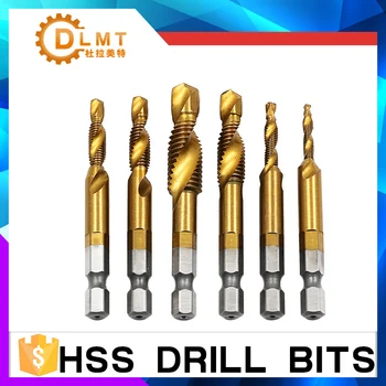 

1PCS HSS 4341 Metalworking Hex Shank Machine Taps Kit Metric Plug Screw M3 M4 M5 M6 M8 M10 Hand Tap Drill Bits