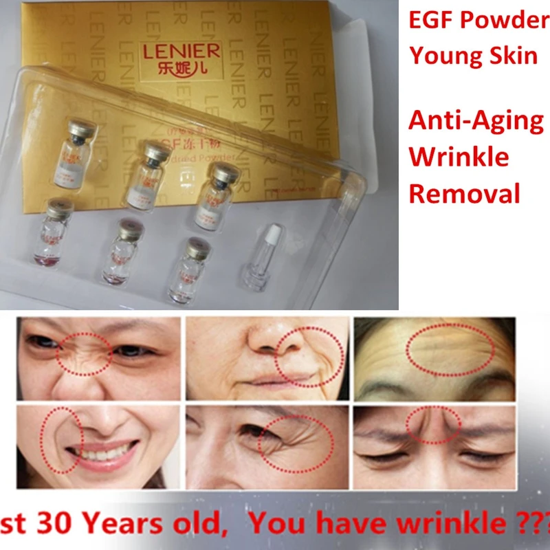 

1 Pack EGF anti aging wrinkle removal skin Hydrating whitening Rejuvenates Collagen brighten skin care Improved texture