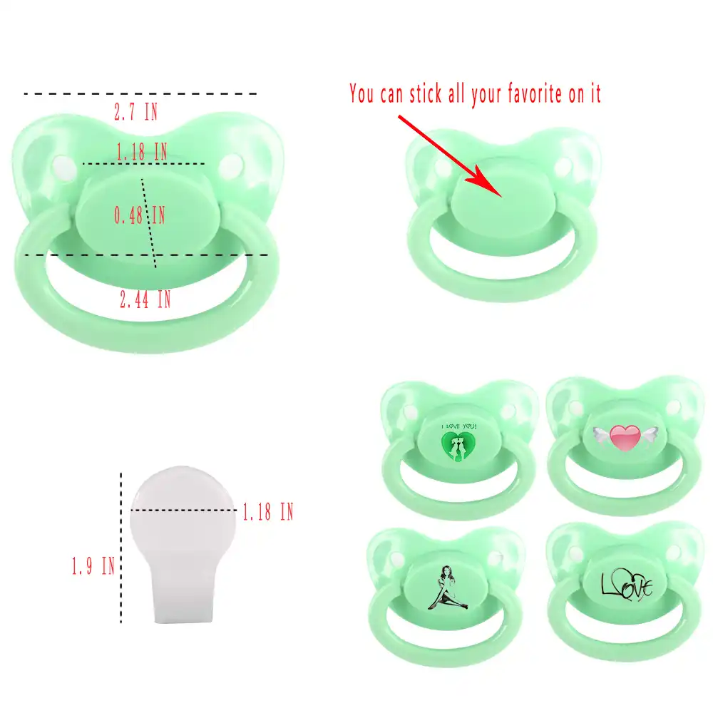 DDLG Baby Girl ABDL Large Funny Silicone Adult Baby Pacifier With Big