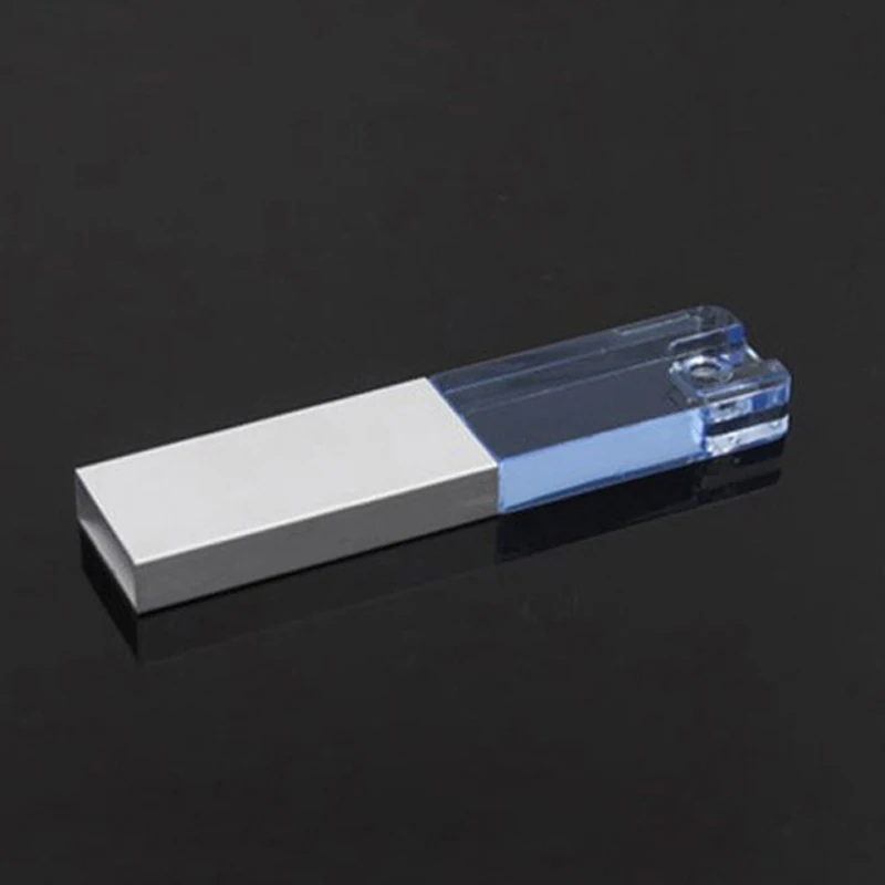 Mini Crystal USB флеш-накопитель реальная емкость 32 ГБ 16 8 4 2 0 карта памяти металлический